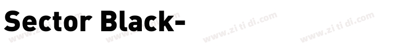 Sector Black字体转换
